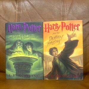 Harry Potter Hardcover 6 & 7 Deathly Hallows and Half Blood Prince
